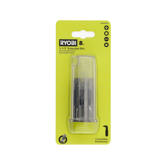 8 PC. 2-1/2" EXTENDED BITS RYOBI Tools