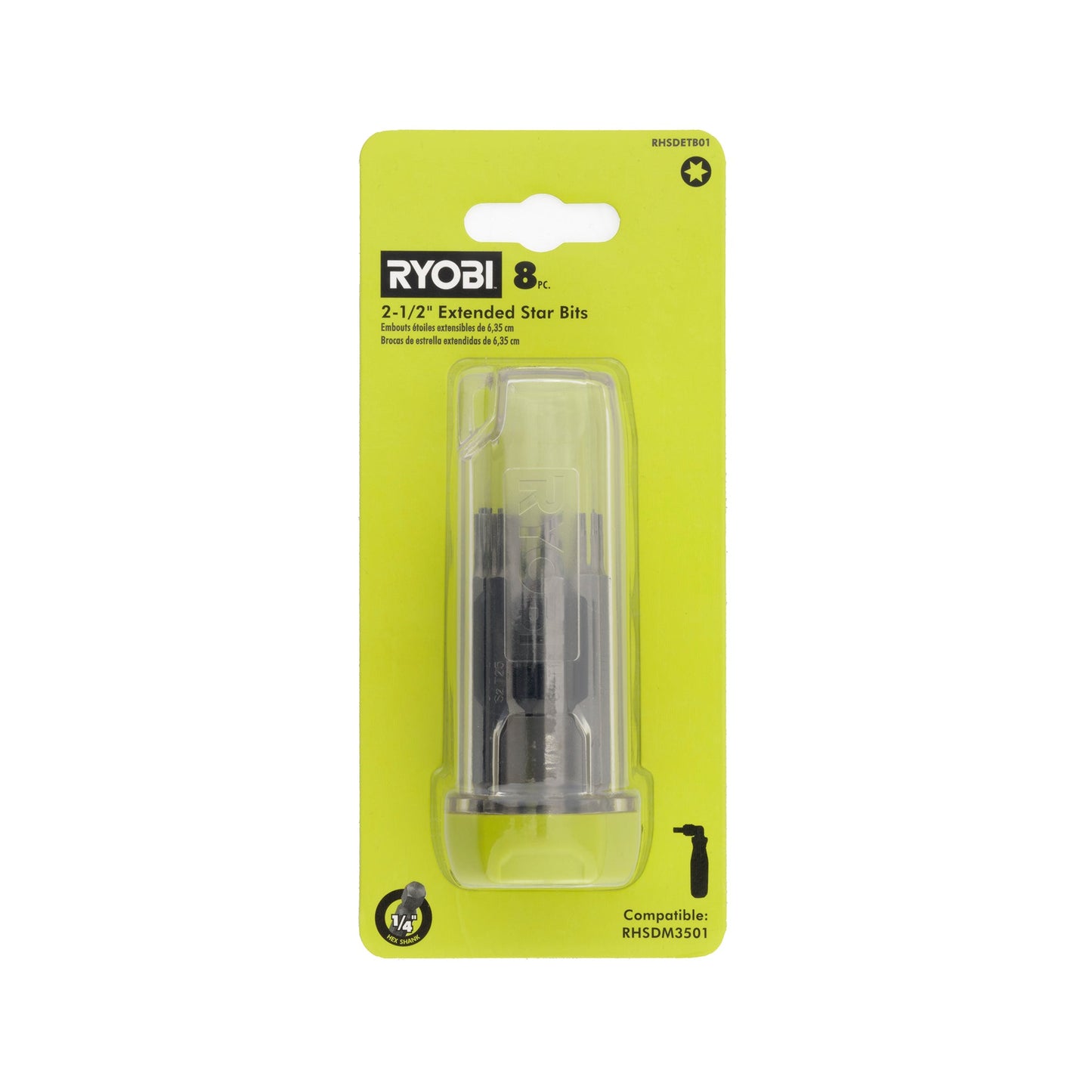 8 PC. 2-1/2" EXTENDED STAR BITS RYOBI Tools