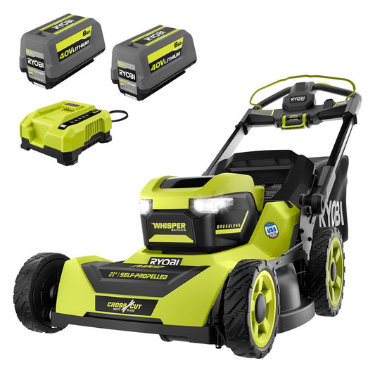40V HP BRUSHLESS 21" SELF-PROPELLED AWD MULTI-BLADE MOWER KIT RYOBI Tools