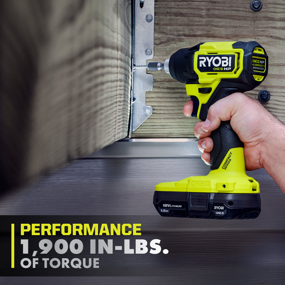 18V ONE+ HP COMPACT BRUSHLESS 1/4" HEX IMPACT DRIVER Image 5