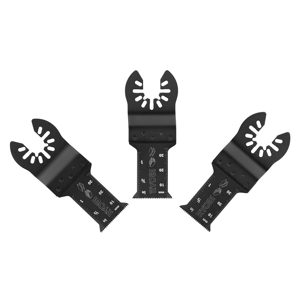 3 PC. Wood/Metal Plunge Blade Set RYOBI Tools