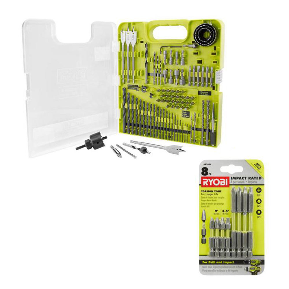 MULTI-MATERIAL DRILL AND DRIVE KIT (90-PIECE) WITH BONUS (8-PIECE) IMPACT RATED DRIVING KIT RYOBI Tools