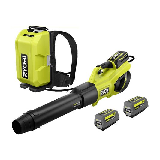 40V HP BRUSHLESS 730 CFM BLOWER & BACKPACK POWER SUPPLY KIT RYOBI Tools