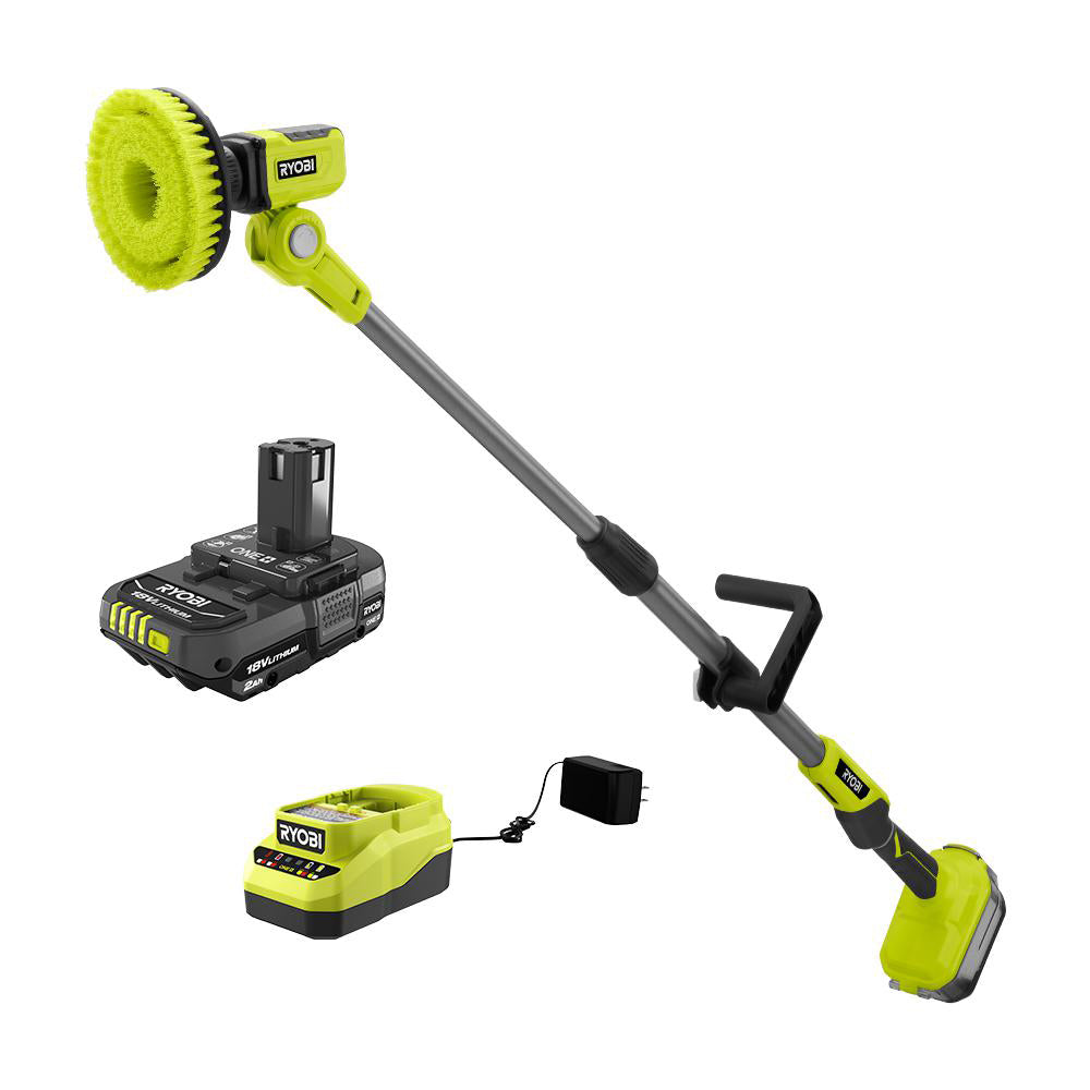 18V ONE+ TELESCOPING POWER SCRUBBER KIT RYOBI Tools
