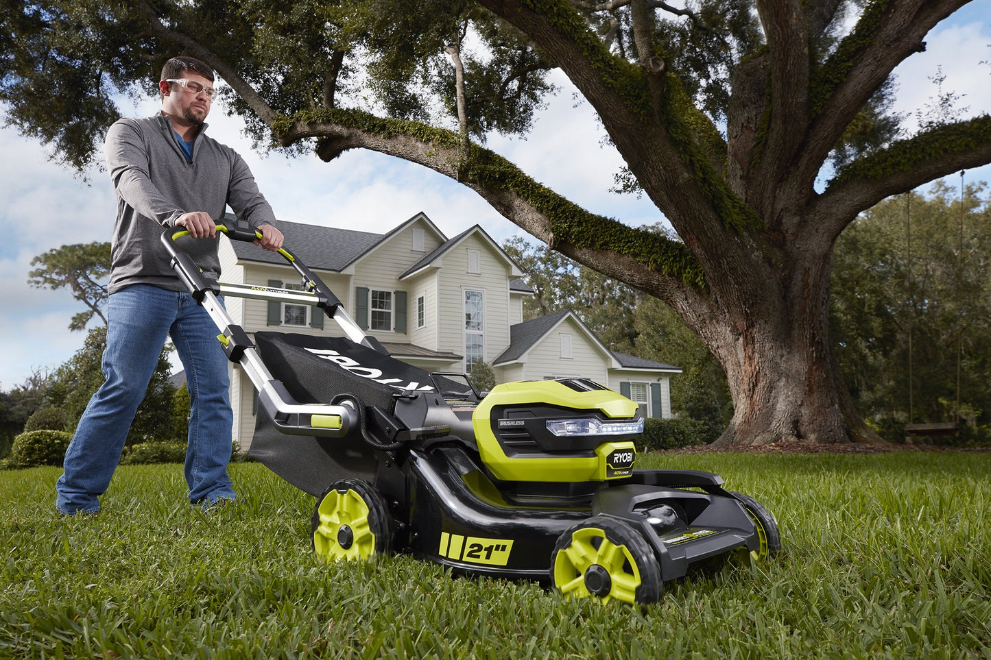 40V Brushless 21" Self-Propelled Mower Kit Image 12