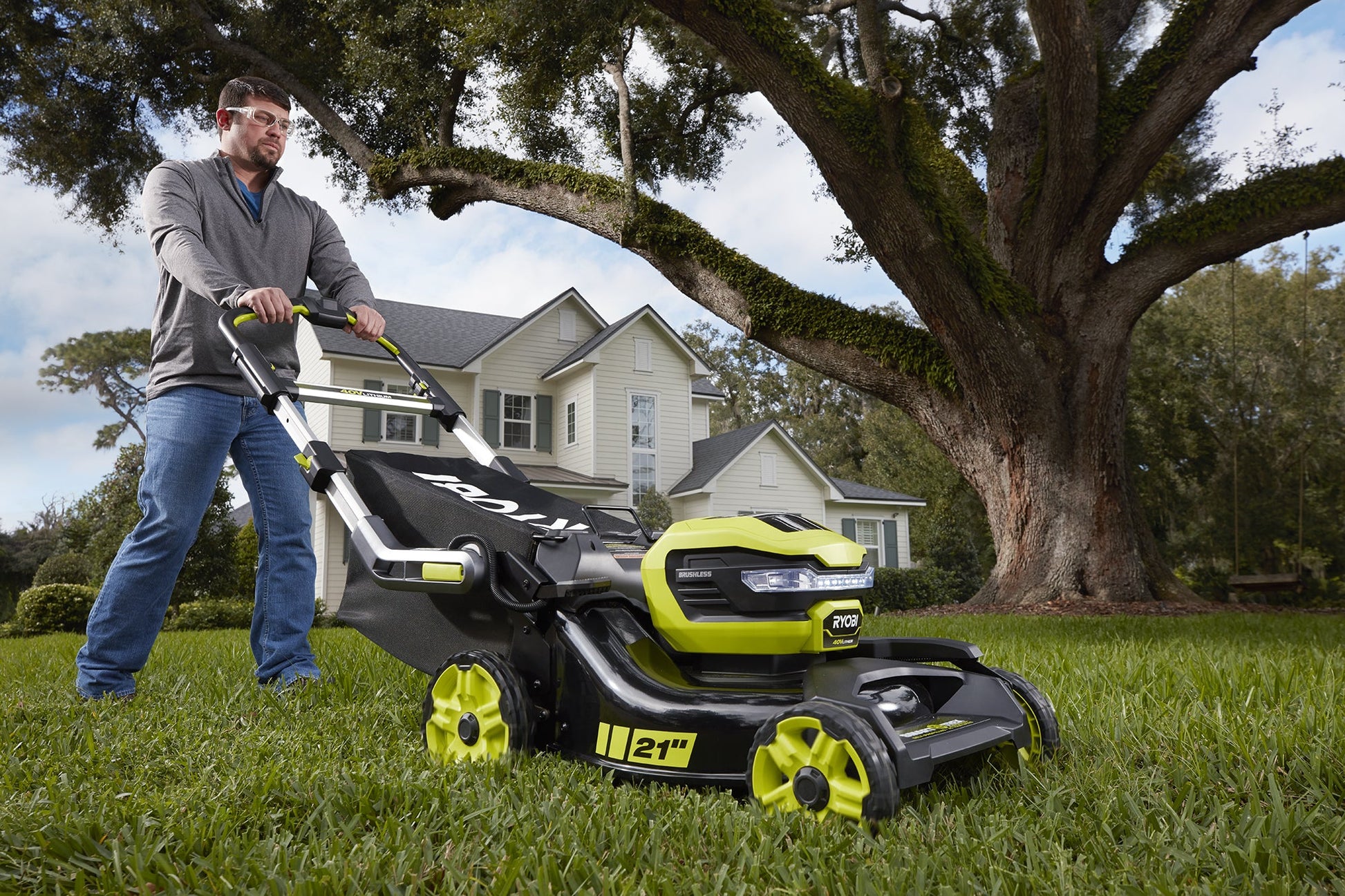 40V Brushless 21" Self-Propelled Mower Kit Image 12