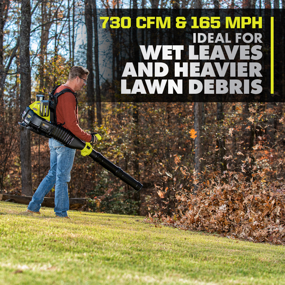 40V HP BRUSHLESS WHISPER SERIES 730 CFM BACKPACK BLOWER KIT image 6