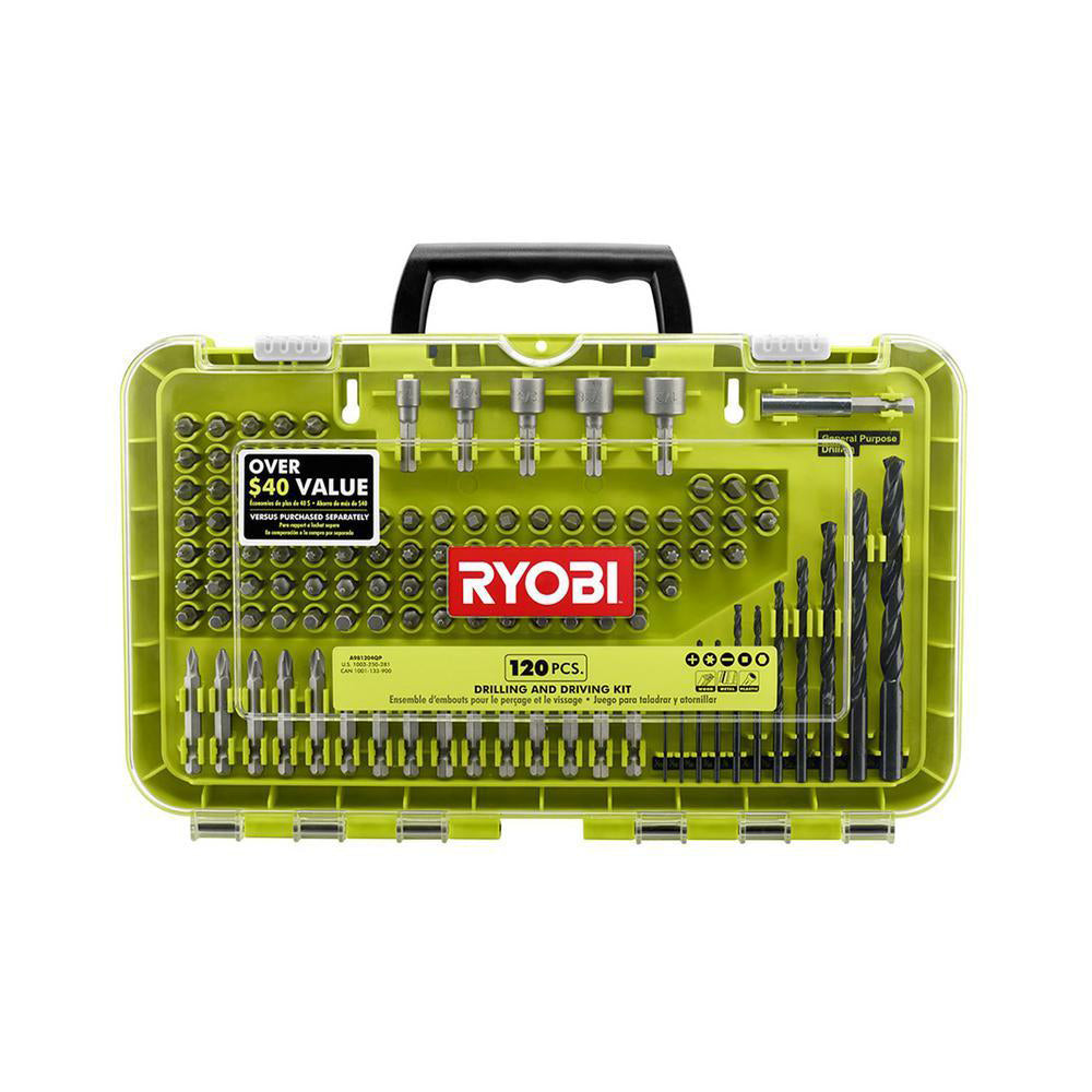 Black Oxide Drill and Drive Kit (120-Piece) RYOBI Tools