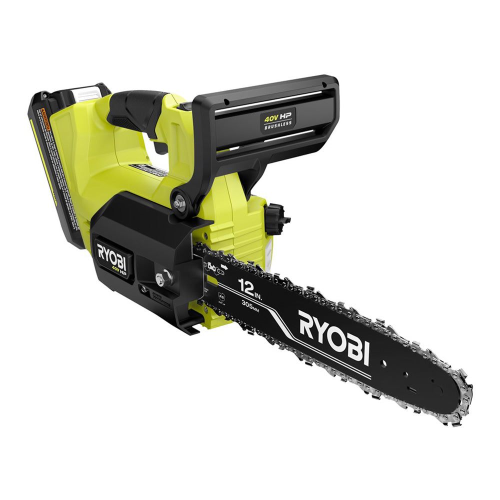 40V HP BRUSHLESS 12" TOP HANDLE CHAINSAW KIT RYOBI Tools