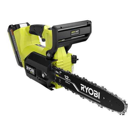 40V HP BRUSHLESS 12" TOP HANDLE CHAINSAW KIT RYOBI Tools