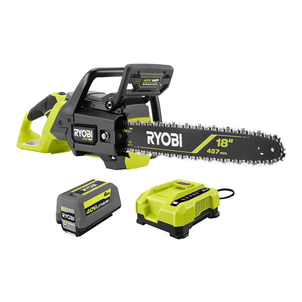 40V HP BRUSHLESS 18" CHAINSAW KIT RYOBI Tools