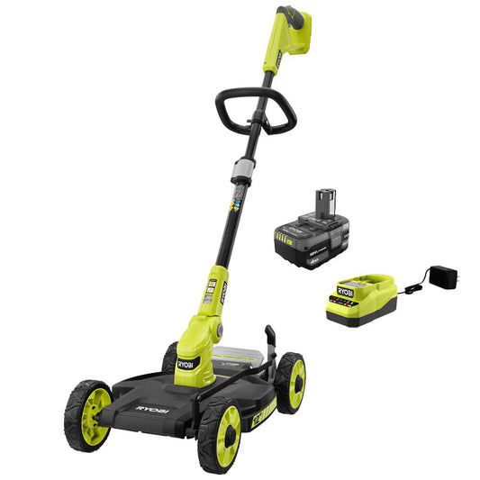 18V ONE+ 3-in-1 Mower, String Trimmer, and Edger Kit RYOBI Tools