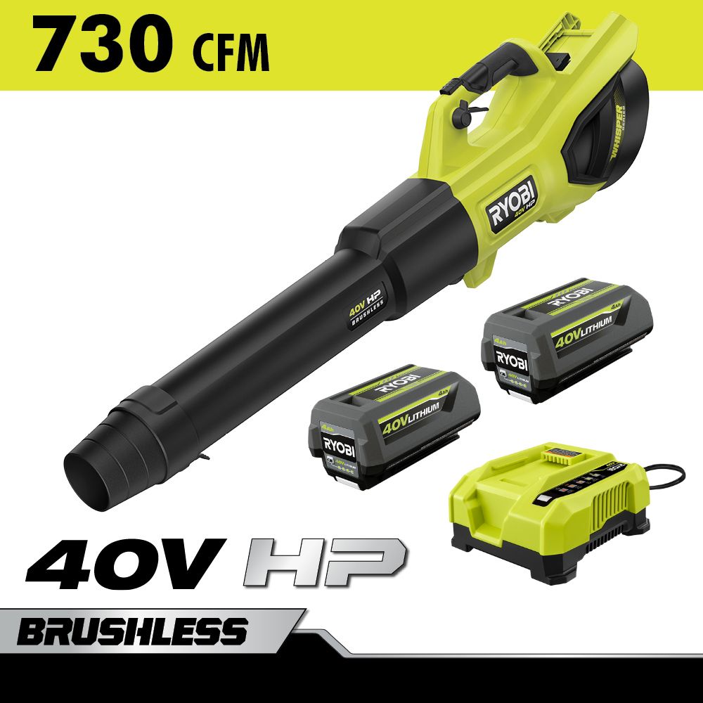 40V HP BRUSHLESS WHISPER SERIES 730 CFM BLOWER KIT image 1