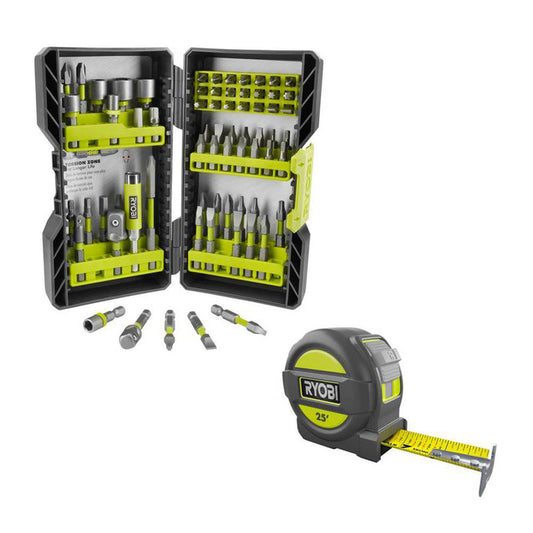 IMPACT RATED DRIVING KIT (70-PIECE) WITH BONUS 25 FT. TAPE MEASURE RYOBI Tools