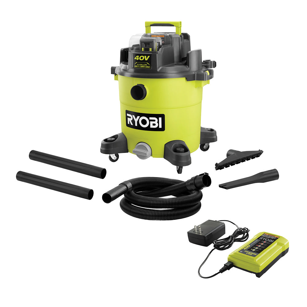 40V 10 GALLON WET/DRY VACUUM KIT RYOBI Tools