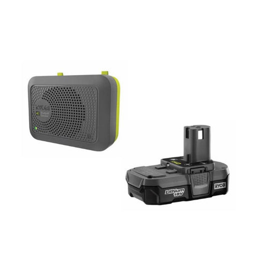 Bluetooth Speaker Accessory with Compact Lithium Battery RYOBI Tools