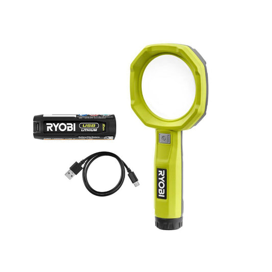 USB LITHIUM LED Magnifying Light RYOBI Tools