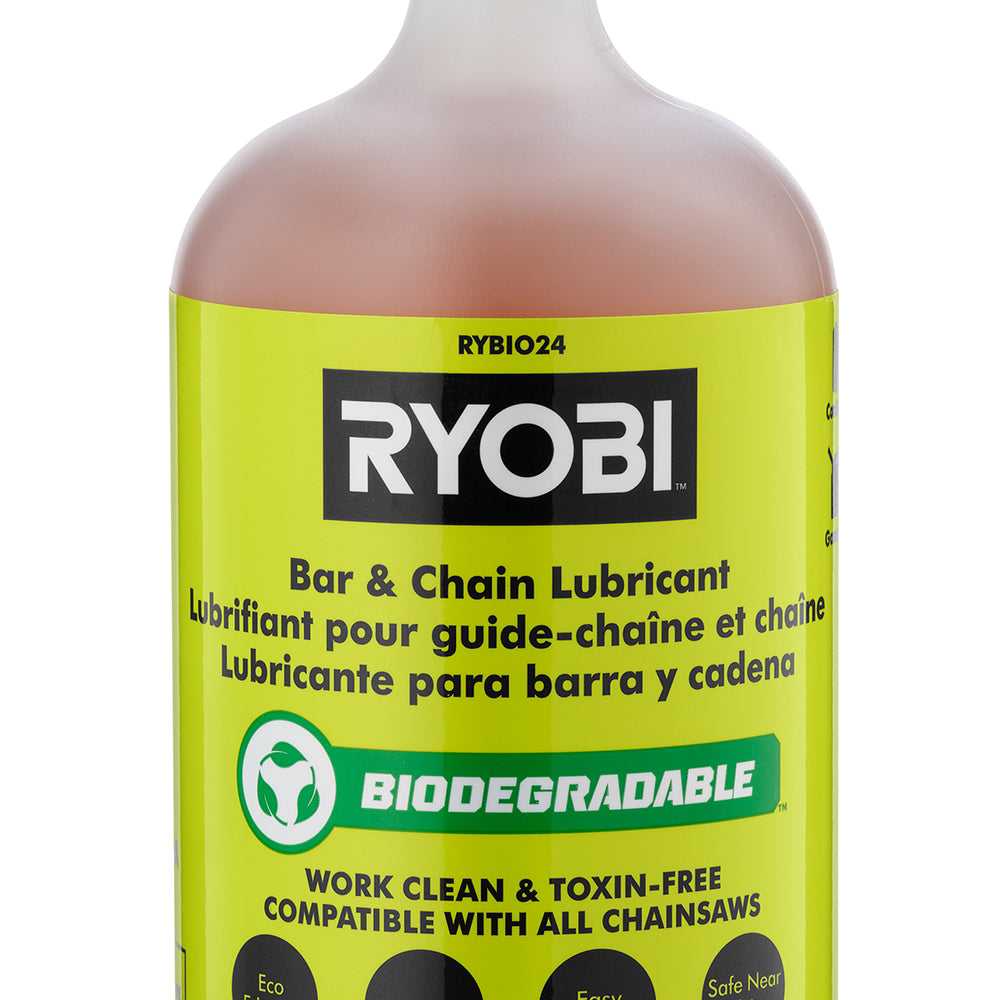 24 OZ. BIODEGRADABLE BAR AND CHAIN OIL RYOBI Tools
