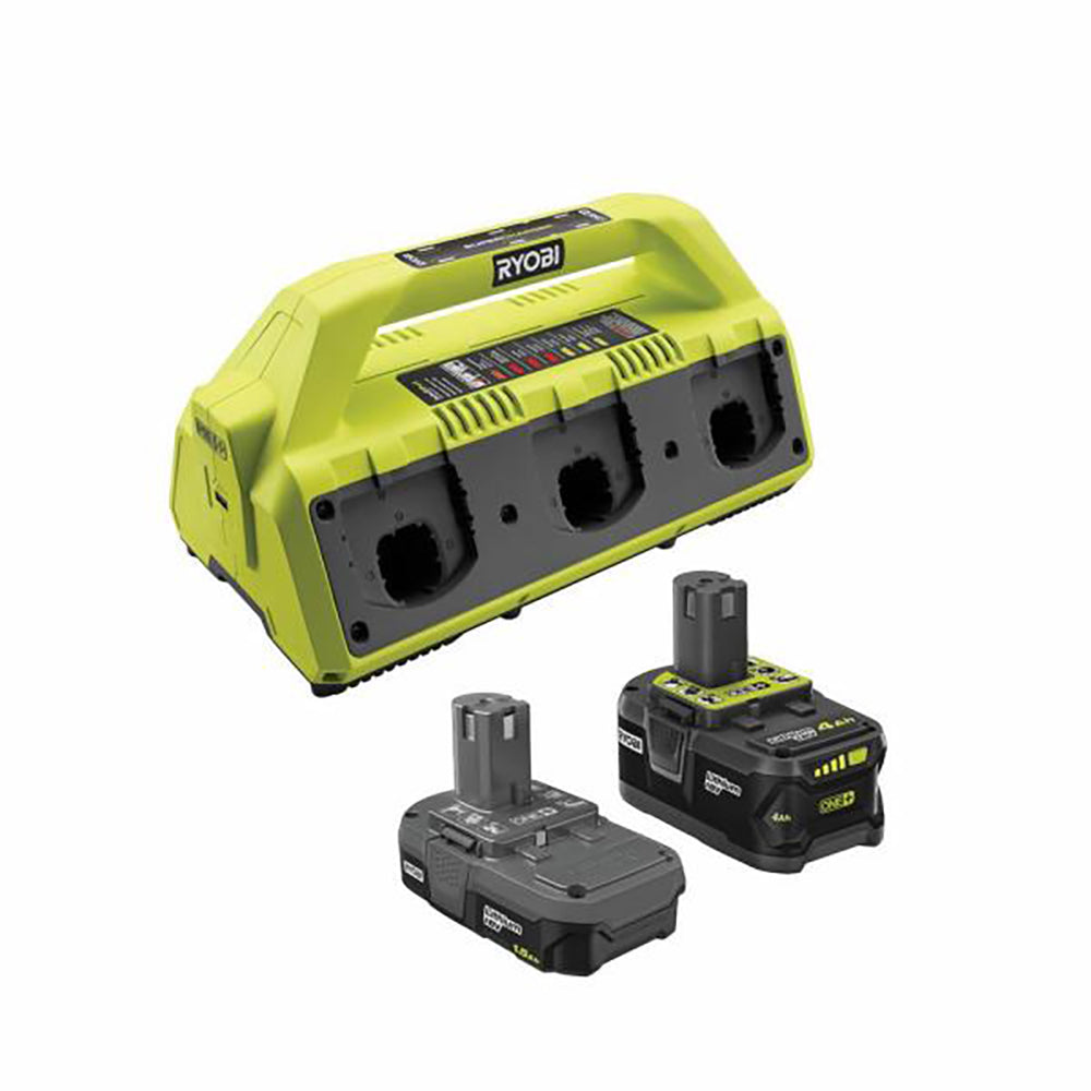 18V ONE+ Super Charger Kit with (1) 1.5 Ah Battery and (1) 4.0 Ah Battery RYOBI Tools