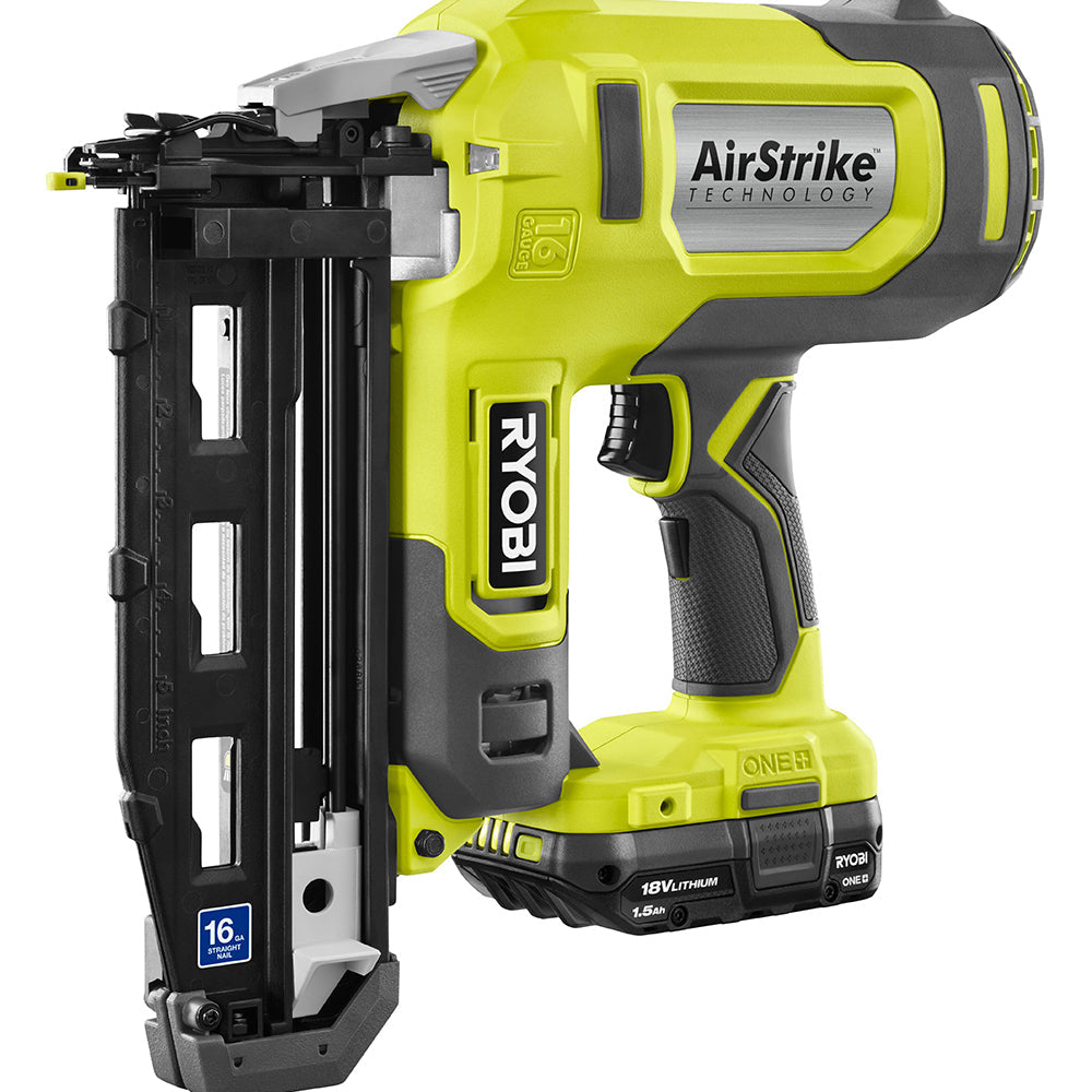 18V ONE+ AIRSTRIKE 16GA FINISH NAILER KIT RYOBI Tools