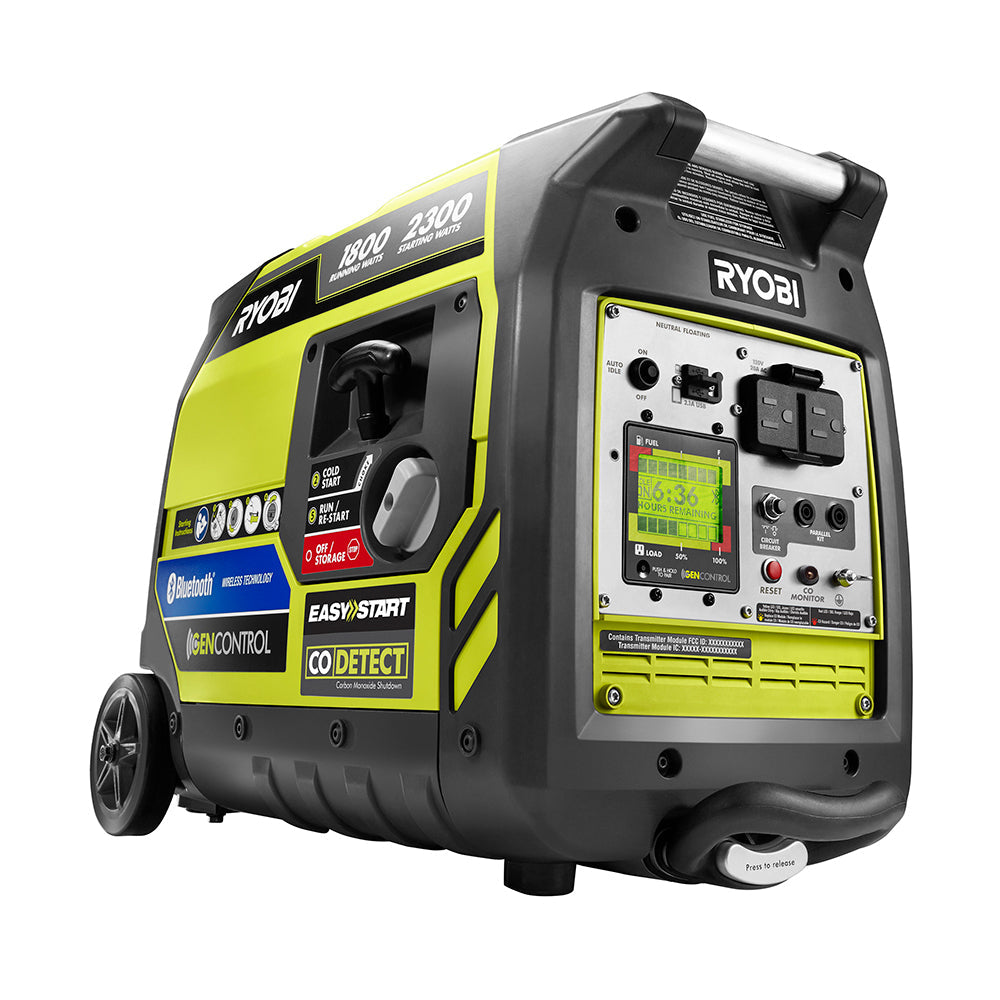 2300-Watt Bluetooth Inverter Generator RYOBI Tools