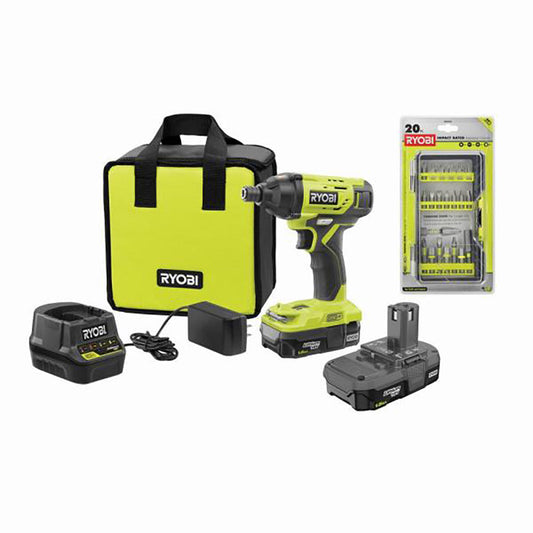 18V ONE+ Impact Driver Kit with 20 PC. Impact Rated Driving Kit RYOBI Tools