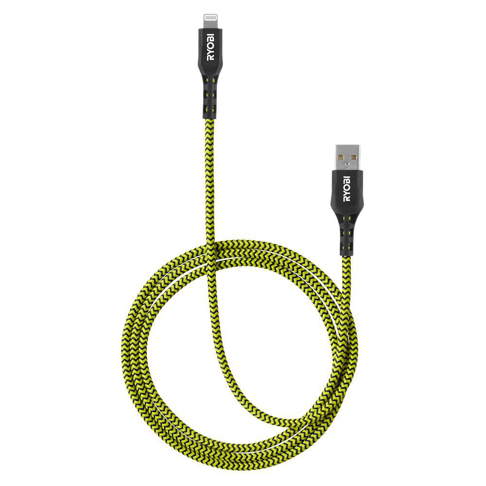 4' USB-A TO LIGHTNING CABLE RYOBI Tools