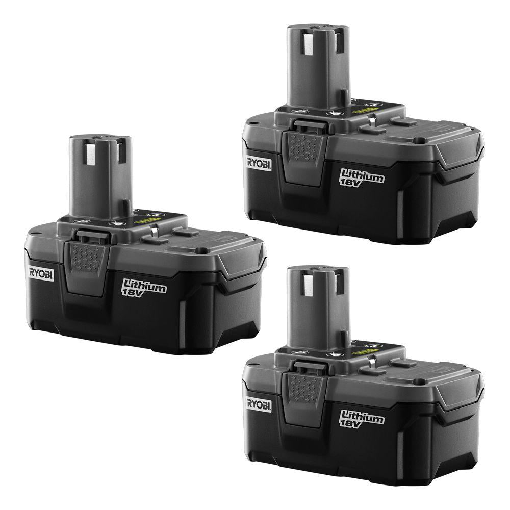 3PK HIGH CAPACITY LITHIUM BATTERIES RYOBI Tools
