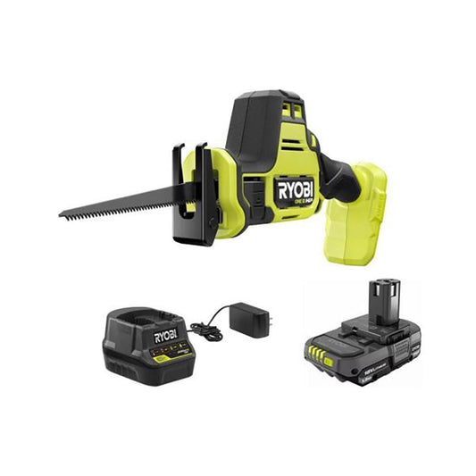 18V ONE+ HP Brushless Compact One-Handed Reciprocating Saw Kit with 1.5 Ah Battery and 18V Charger RYOBI Tools