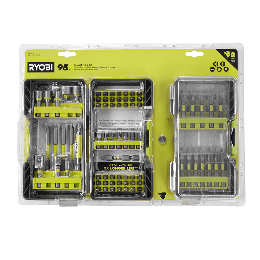 95 PC. Impact Driving Set RYOBI Tools