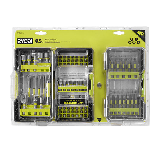 95 PC. Impact Driving Set RYOBI Tools