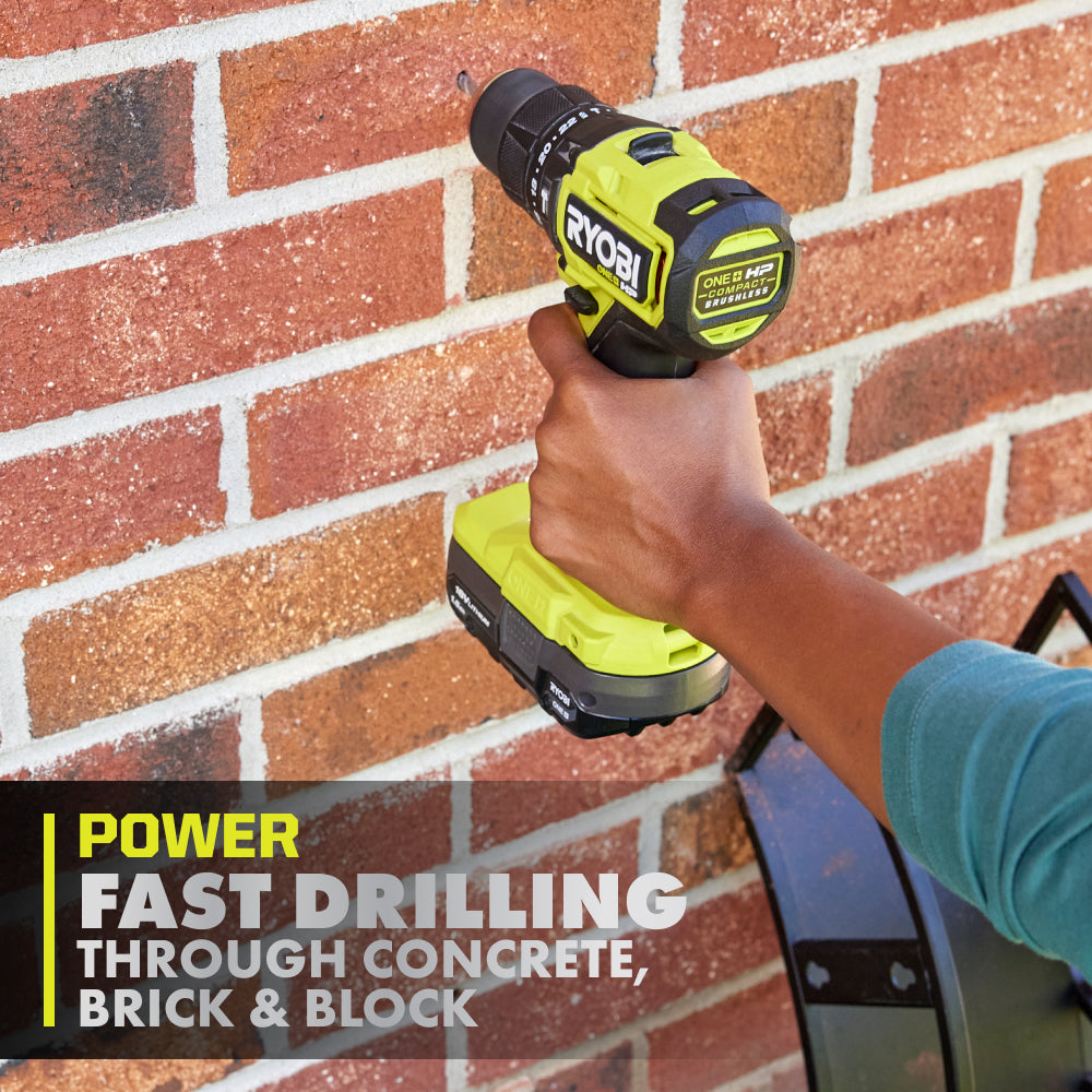 18V ONE+ HP COMPACT BRUSHLESS 1/2" HAMMER DRILL KIT Image 6