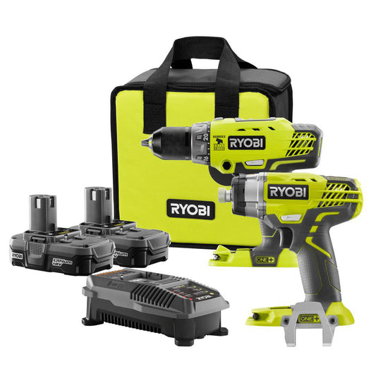 18V ONE+ LITH-ION HAMMR DRILL/IMPACT KIT RYOBI Tools