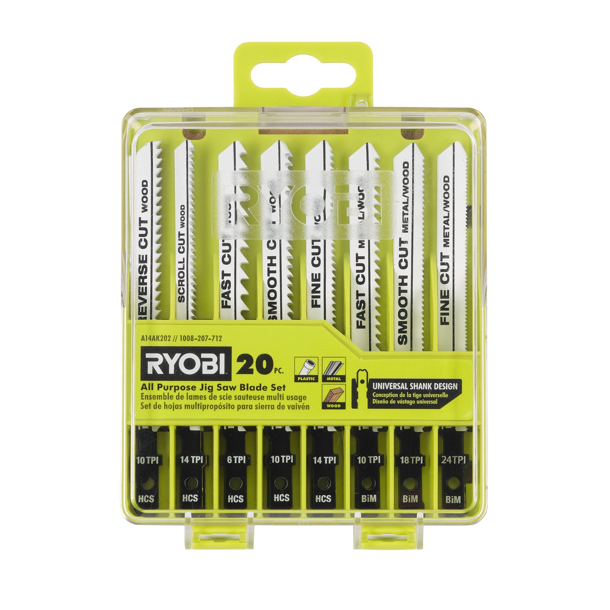 20 PC. ALL PURPOSE JIG SAW BLADE SET RYOBI Tools
