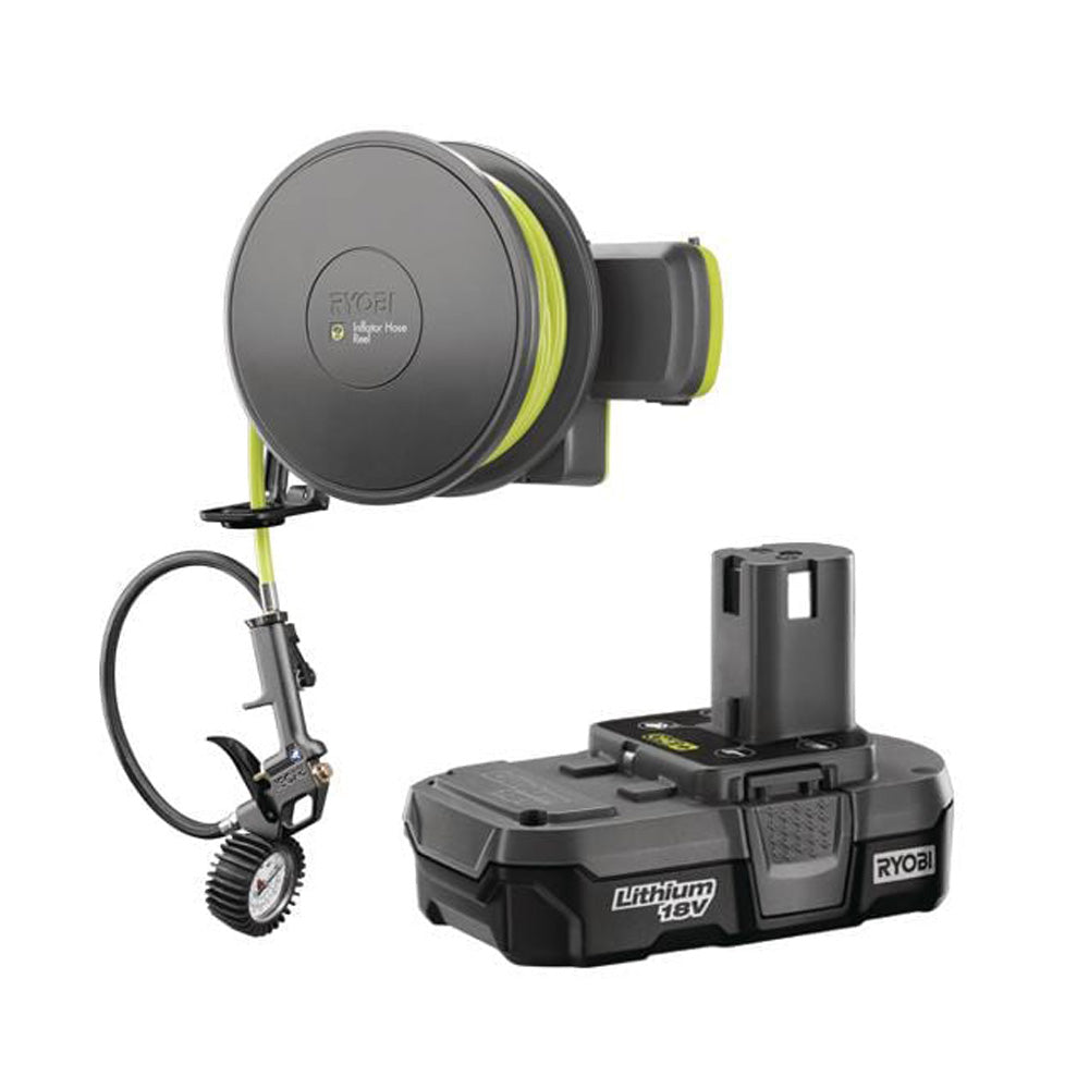 Inflator Accessory with Compact Lithium Battery RYOBI Tools
