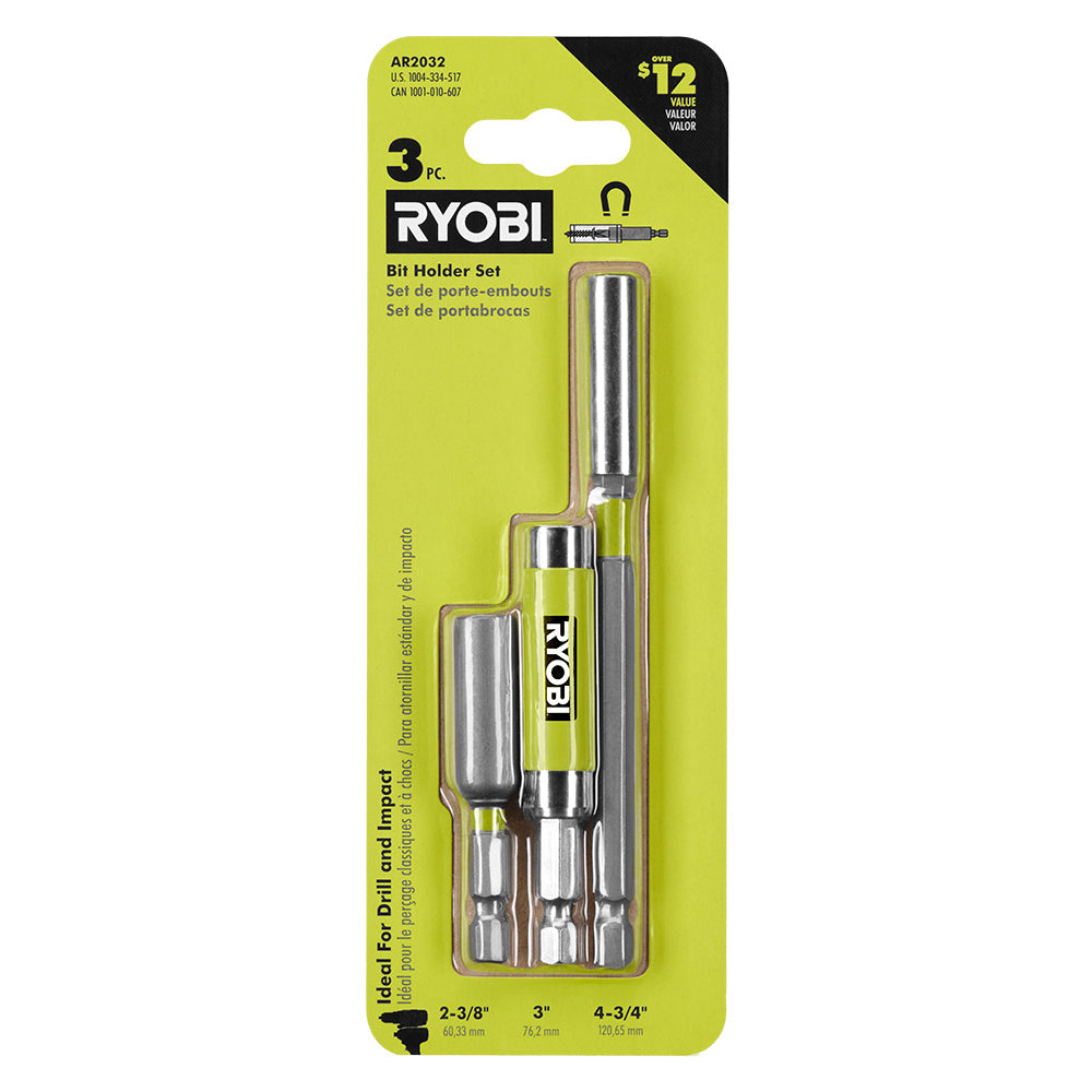 RYOBI 3PC IMPACT BIT HOLDER SET RYOBI Tools