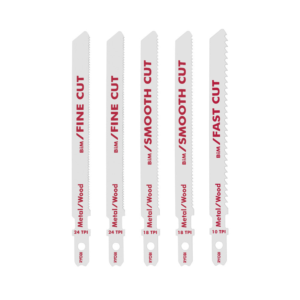 5PC. All Purpose Jig Saw Blade Kit RYOBI Tools
