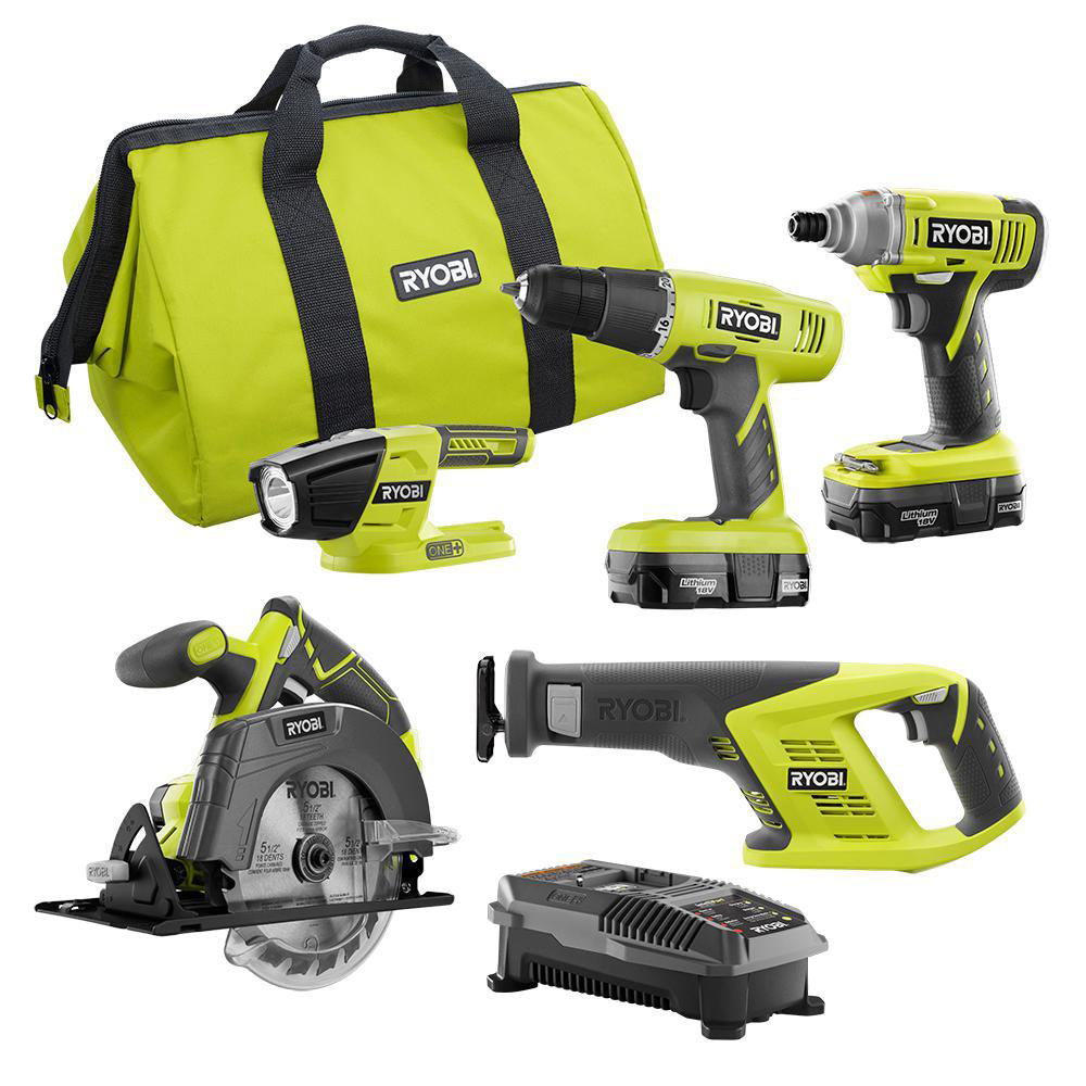 5PC. Combo Kit RYOBI Tools