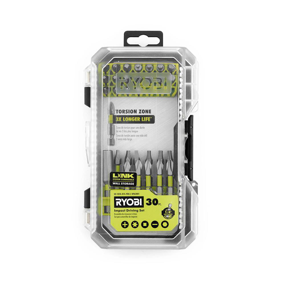 30 PC. IMPACT DRIVING SET RYOBI Tools