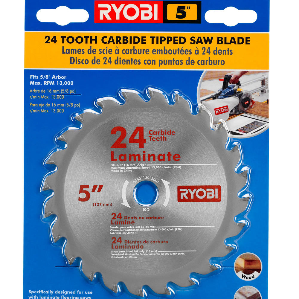 24 Tooth Carbide Tipped Saw Blade - 5" RYOBI Tools