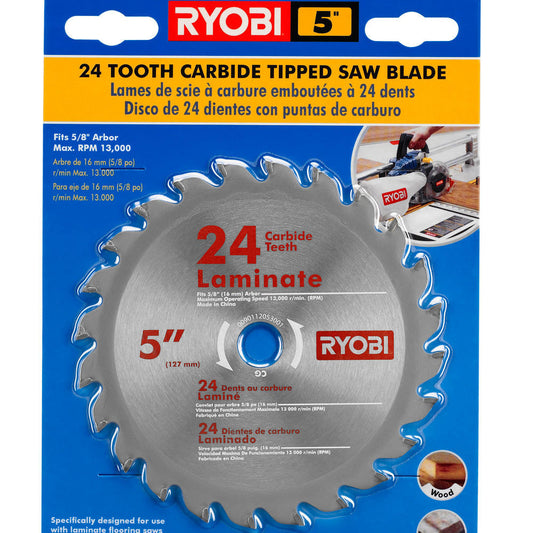 24 Tooth Carbide Tipped Saw Blade - 5" RYOBI Tools