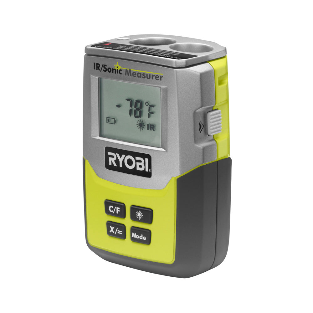 3 in 1 Infrared Thermometer, Sonic Distance Measurer, Laser Pointer RYOBI Tools