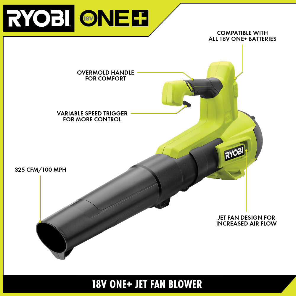 18V ONE+ 325 CFM JET FAN BLOWER Image 2