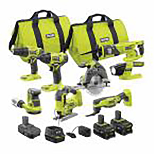 18V ONE+ 8-Tool Combo Kit with 3 Batteries and Charger RYOBI Tools