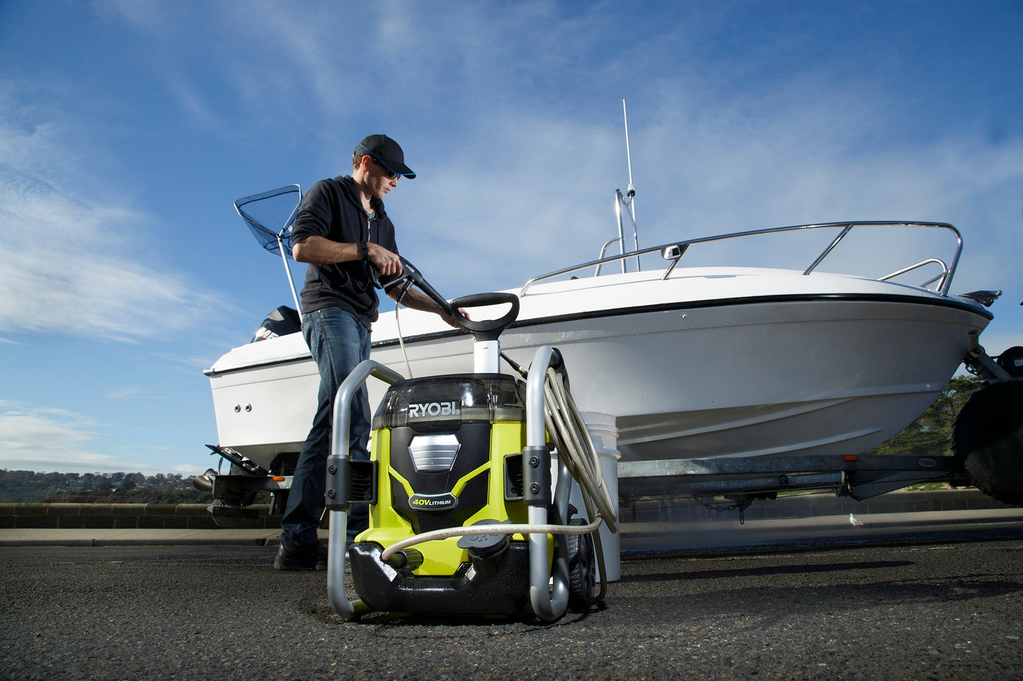 40V 1500 PSI 1.2 GPM Cordless Cold Water Electric Pressure Washer with (2) 5.0 Ah Batteries and Charger Image 3