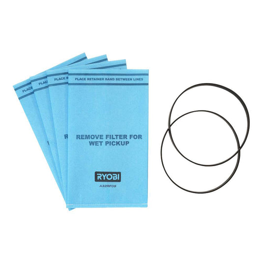 BUCKET TOP WET/DRY FILTER BAGS (4-PACK) RYOBI Tools