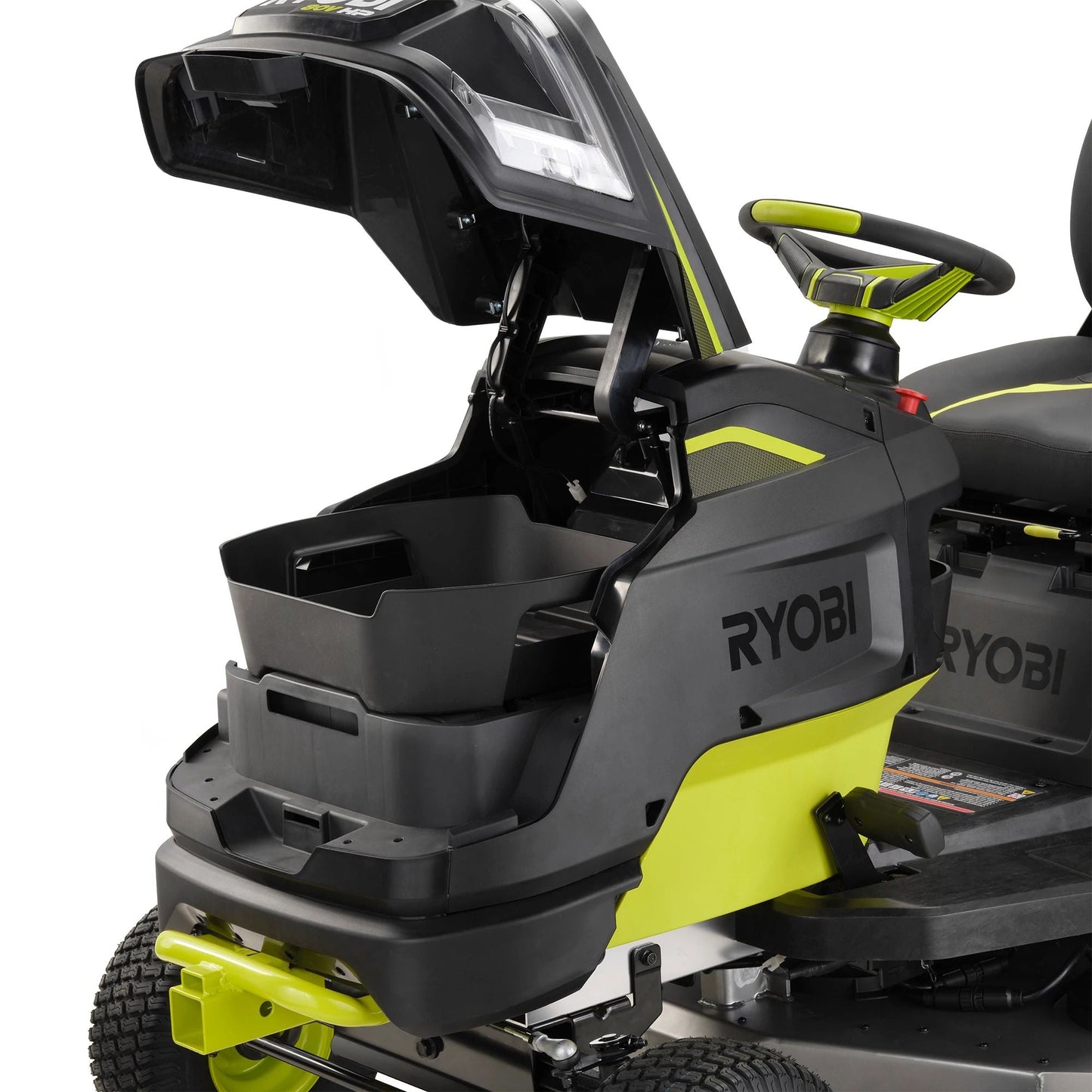 80V HP BRUSHLESS 42" BATTERY CORDLESS ELECTRIC RIDING LAWN TRACTOR Image 12