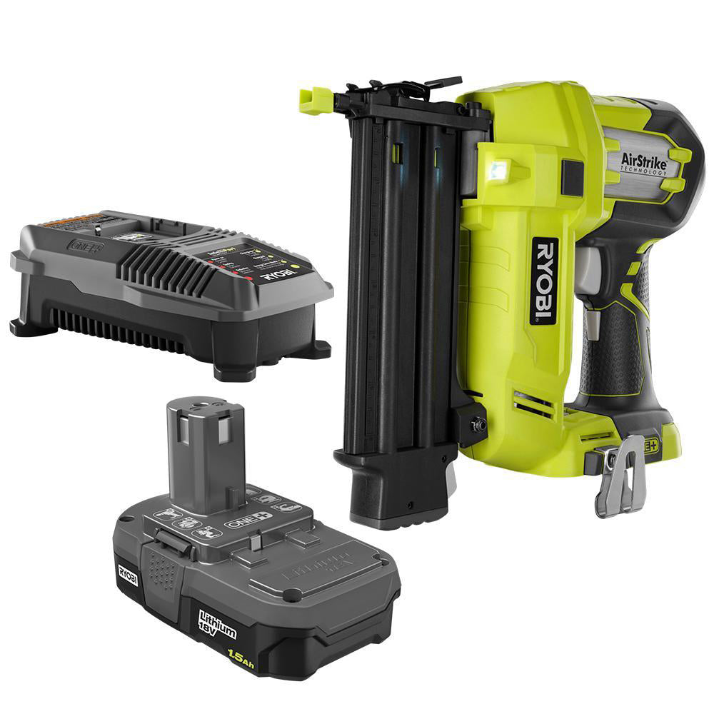 18V ONE+ AirStrike(TM) 18GA Brad Nailer Kit RYOBI Tools