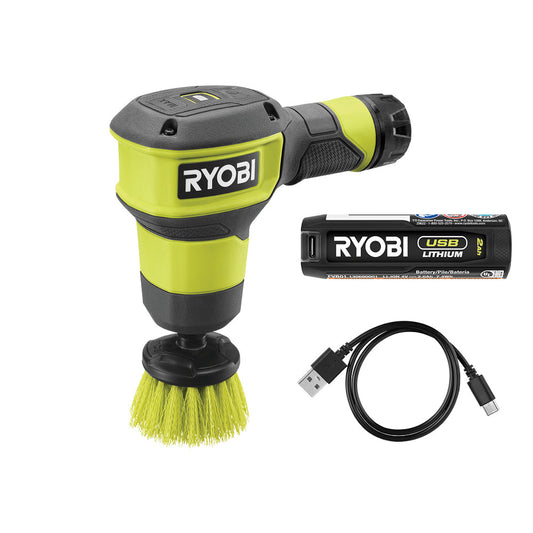 USB LITHIUM POWER SCRUBBER KIT RYOBI Tools