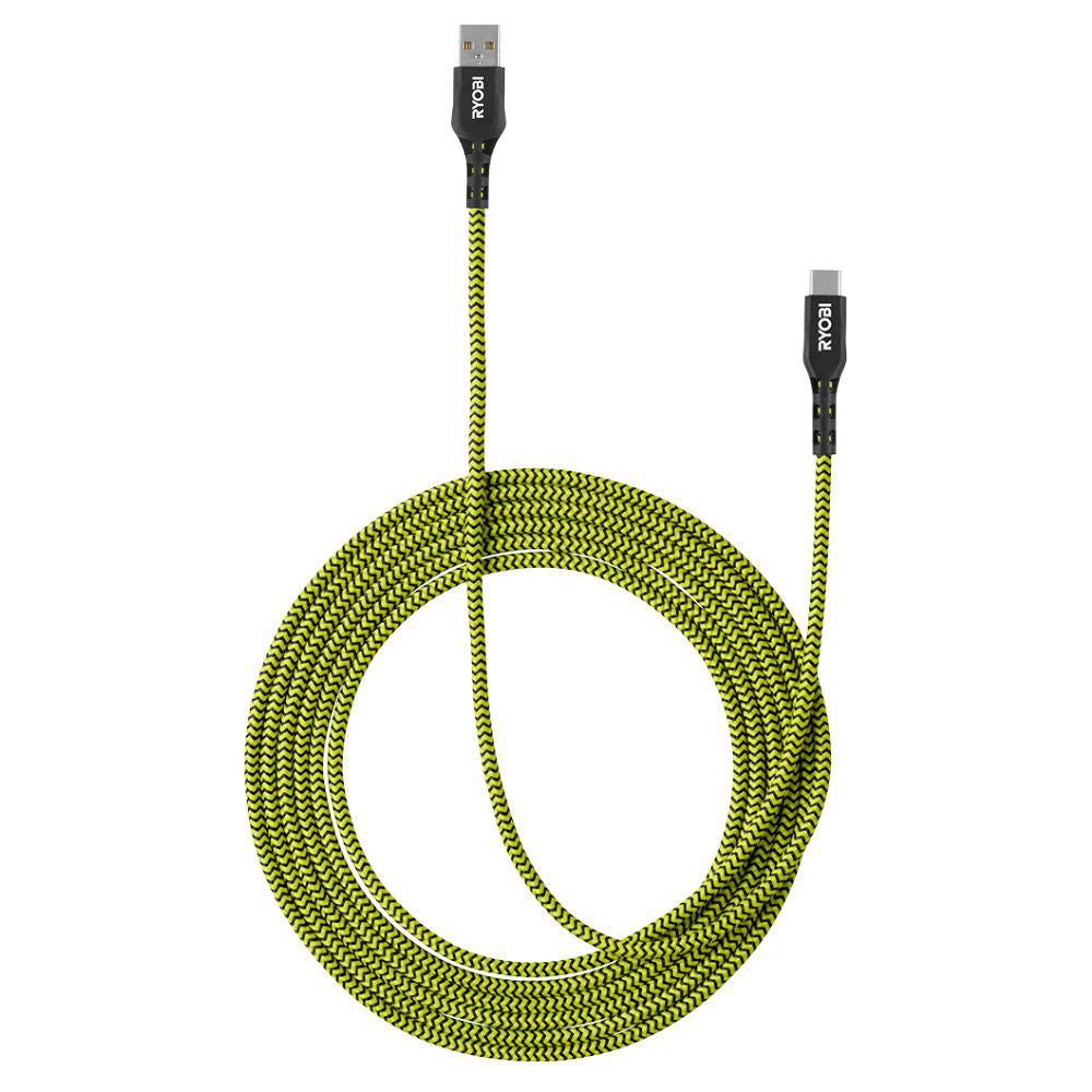 10' USB-A TO USB-C CABLE RYOBI Tools